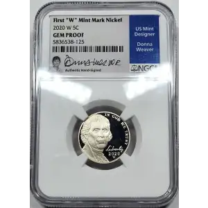 2020 W Jefferson Nickel NGC - First 