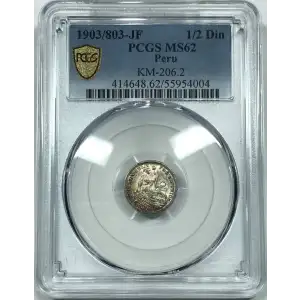 PERU Silver 1/2 DINERO