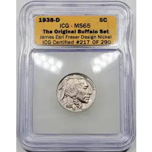 1938 D Buffalo Nickel ICG MS-65 (3)