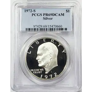 1972-S $1 Silver, DCAM