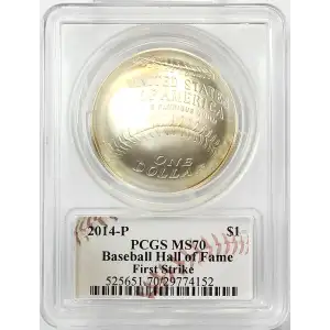 2014-P $1 Baseball Hall of Fame First Strike Cassie McFarland Signature (2)