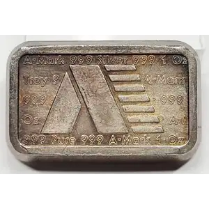1981 1 oz Silver Bar A-Mark .999 Fine 1oz Silver generic