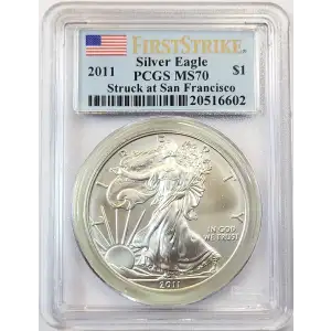 2011-(S) $1 Silver Eagle Struck at San Francisco First Strike (4)