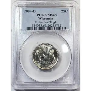 2004-D 25C Wisconsin Extra Leaf High (4)