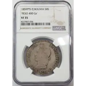 Bolivia Silver 8 SOLES