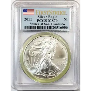 2011-(S) $1 Silver Eagle Struck at San Francisco First Strike (3)
