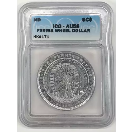 1893 So-Called Dollar ICG AU-58 Ferris Wheel HK #171 - Old