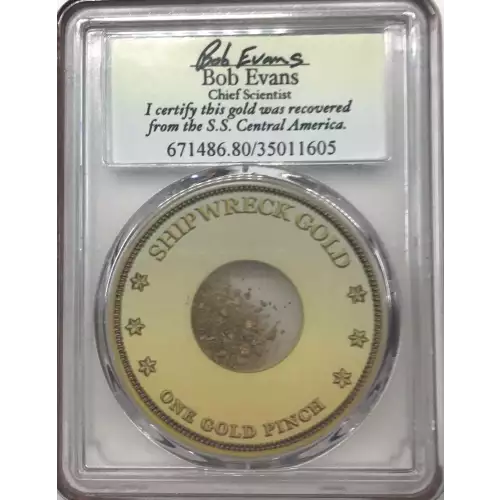 Territorial Gold -Western States Souvenir Gold--Alaska Pinch Series Octagonal $1 -Gold- 1 Dollar (2)