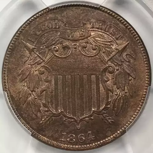 Two cent pieces-Two cent pieces 1864-73 -Copper