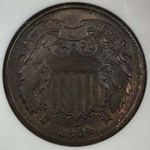 Two cent pieces-Two cent pieces 1864-73 -Copper