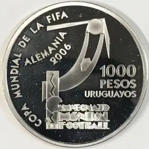 URUGUAY Silver 1000 PESOS URUGUAYOS