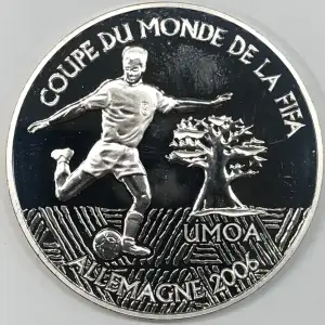 WEST AFRICAN STATES Silver 1000 FRANCS